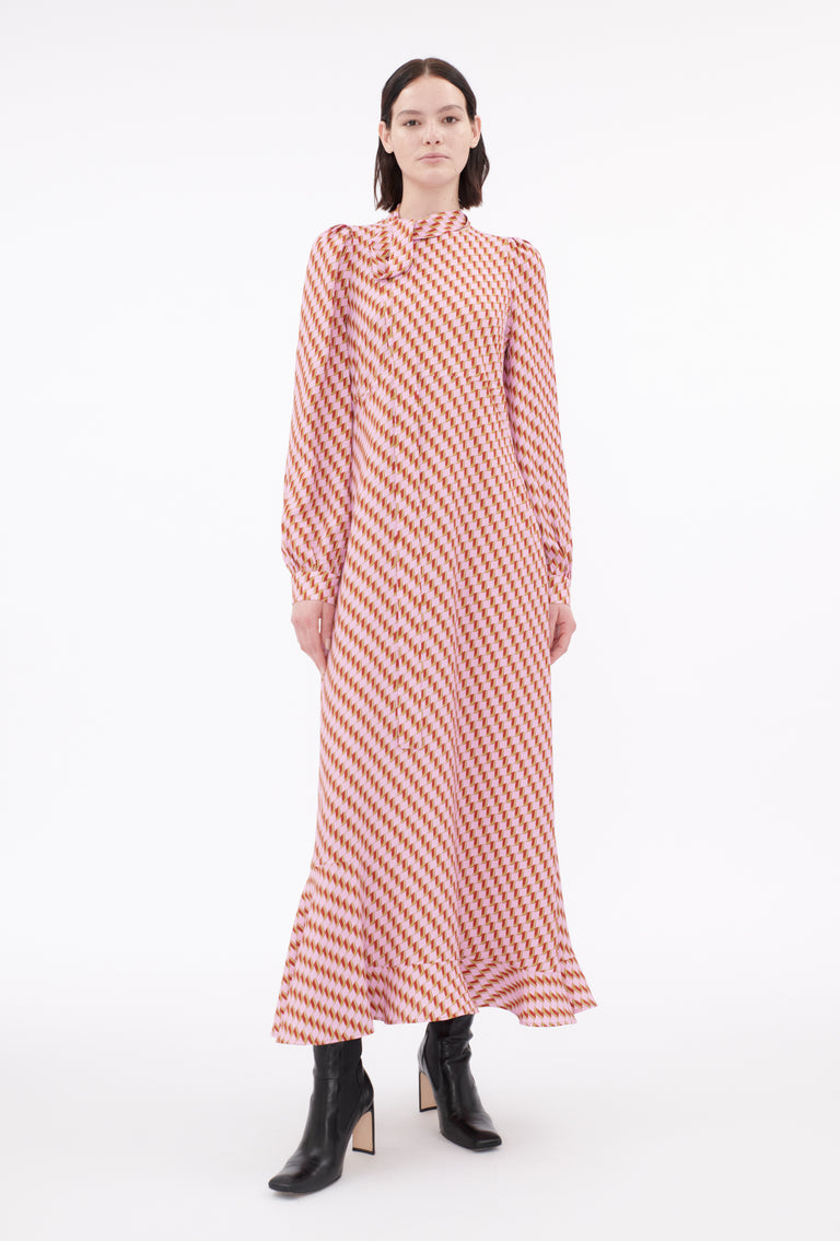 Odeeh Diagonal Waves Kleid, Candy