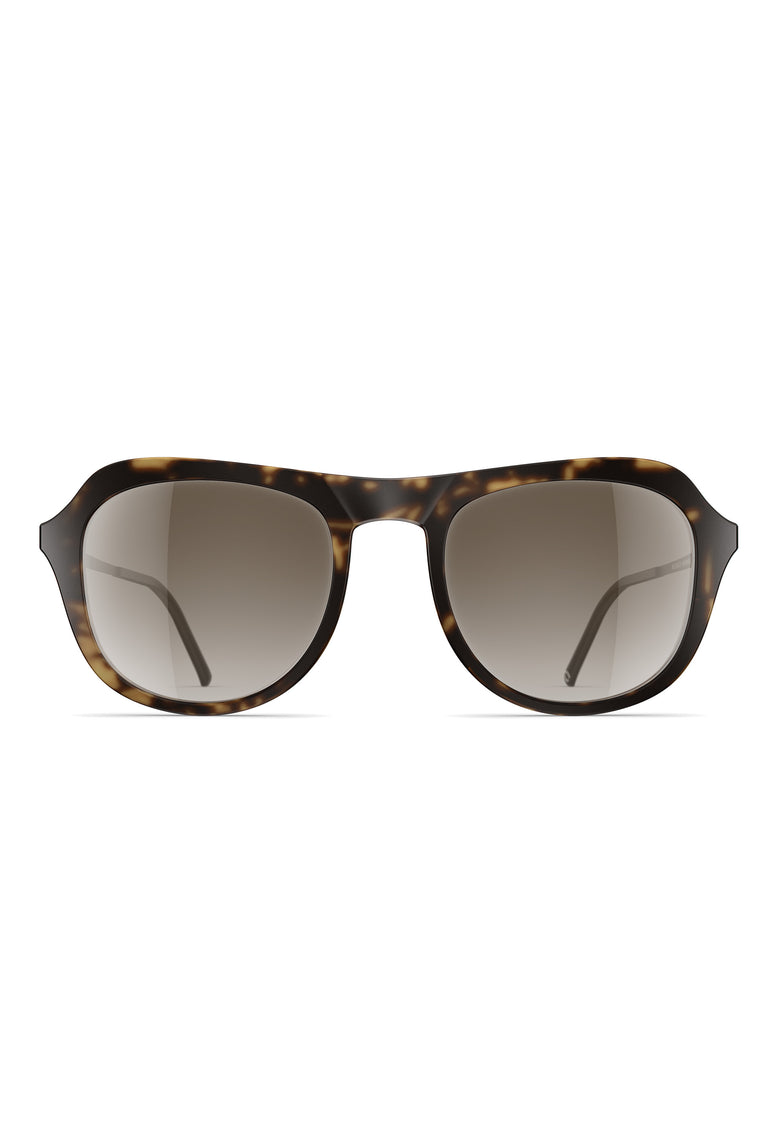 Odeeh NEUBAU Alexis Sonnenbrille, Dark Tortoise Matte / Black